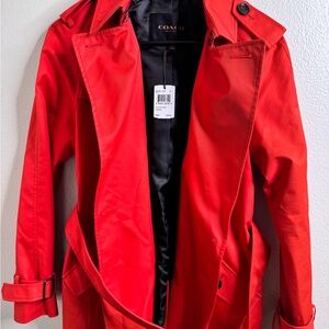Coach Vibrant Red Coat